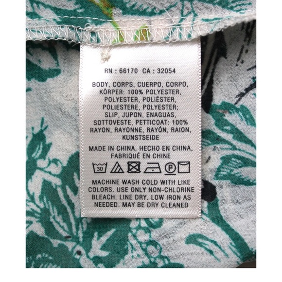 Anthropologie Maeve Ria Jungle Shirt Dress with Slip Size 4 - Picture 11 of 14